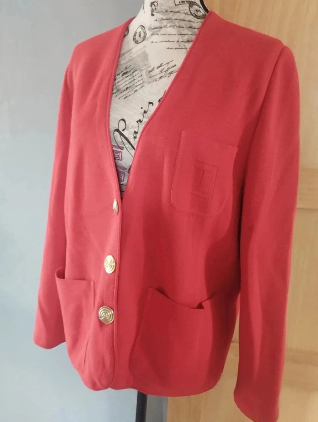 Rode damesvest, Devernois T40 – photo 2